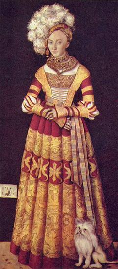 Lucas Cranach Portrat der Herzogin Katharina von Mecklenburg Germany oil painting art